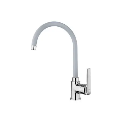 Grifo de cocina de pico alto IN 995 Gris