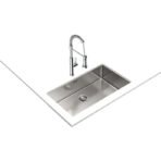 Lavaplatos BE LINEA RS15 71.40 3 1/2 C/REB SF - Imagen 5