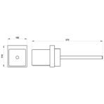 Escobillero cerámico de Pared FORMENTERA - Imagen 2