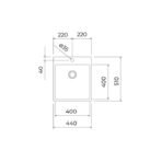 Lavaplatos ForLine RS15 40.40 - Imagen 5