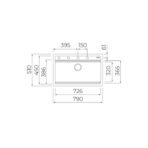 Lavaplatos Nova 80 WS-TG 1B - Imagen 7