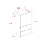 Refrigeradora RFD 75850 GBK - Imagen 3