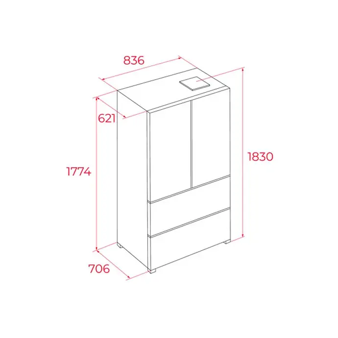 Refrigeradora RFD 75850 GBK - Imagen 3