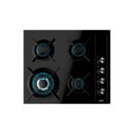 Duetto Crystal 60 Encimera a Gas 4 hornillas + Campana Extractora Black - Imagen 2