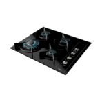 Duetto Crystal 60 Encimera a Gas 4 hornillas + Campana Extractora Black - Imagen 3