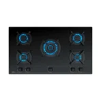 Cocina Cristal Gas 90cm GBC 95030 KB + Horno Eléctrico HLB 8408 BK - Imagen 2