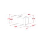 Microondas integrable NEO MS 6200 BIS SS - Imagen 6