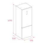 Refrigeradora Free Standing Van Gogh RBF 88670 VG 378 litros - Imagen 8