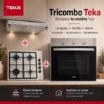 Tricombo Campana CX 62120 KOS + Cocina a Gas HLX 640 KBA1C IX (CL) + Horno Eléctrico NEO HBB 5350 SS